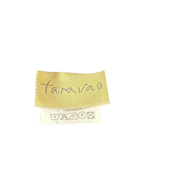 Tara Vao Linen Side Pocket Lagenlook Pants in Black Gray Stripe Size Medium - Picture 11 of 11